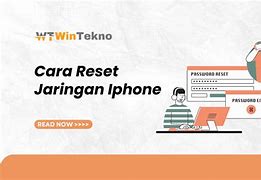 Cara Reset Jaringan Iphone X